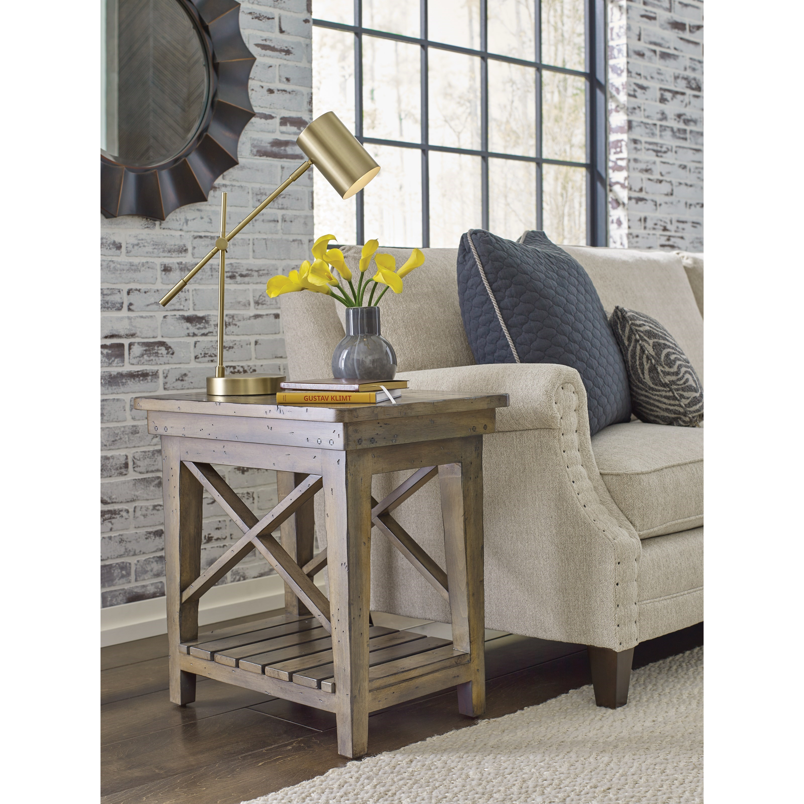 Kincaid Furniture Mill House Melody Solid Wood Chairside Table Godby